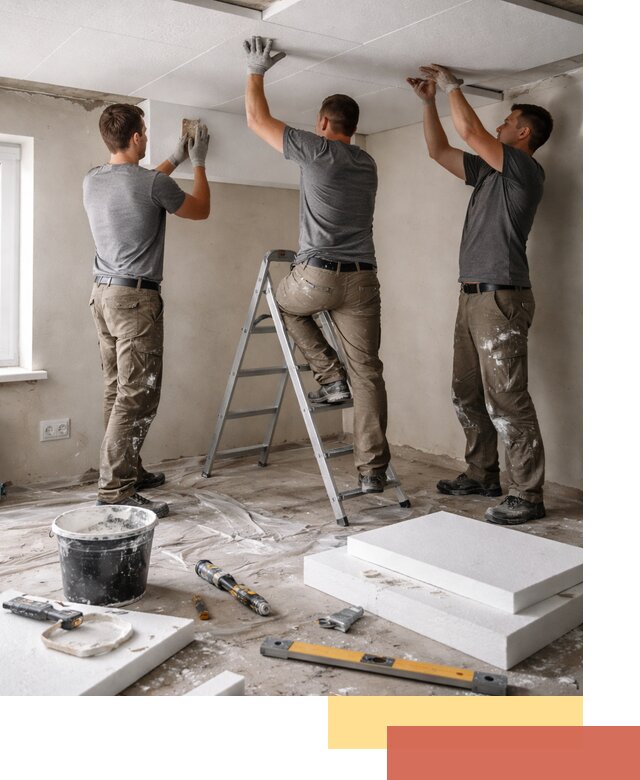 Утепление потолка пенопластом в Верхнем Уфалее быстро и качественно